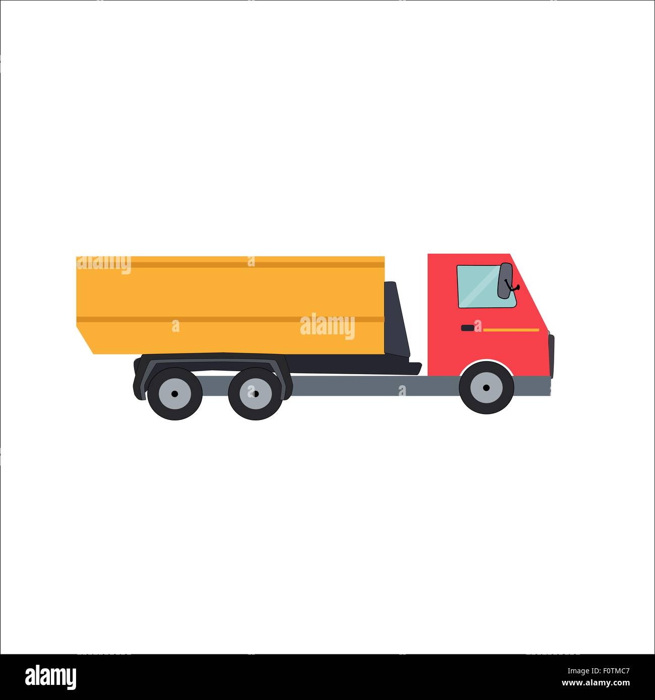 Ftat Truck Vector Illustration Stock Vector Image & Art - Alamy