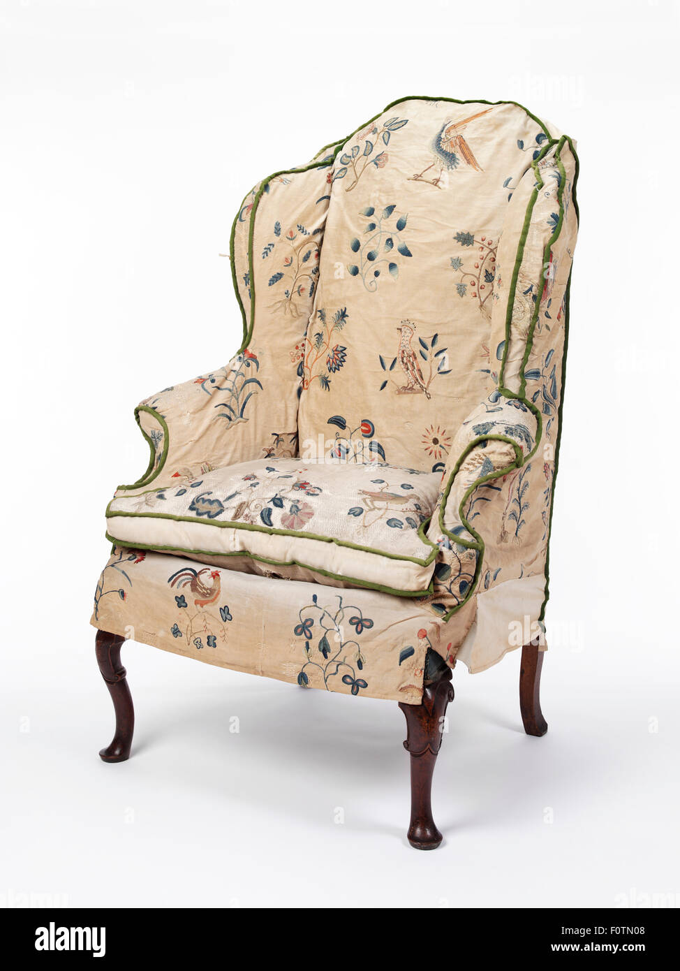 Armchair, with cover Stock Photo Alamy