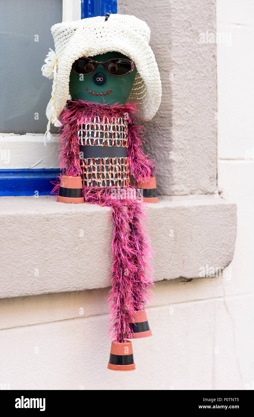 A young lady with attitude, Settle Flowerpot Festival, 2015, Yorkshire Dales National Park, England, UK Stock Photo