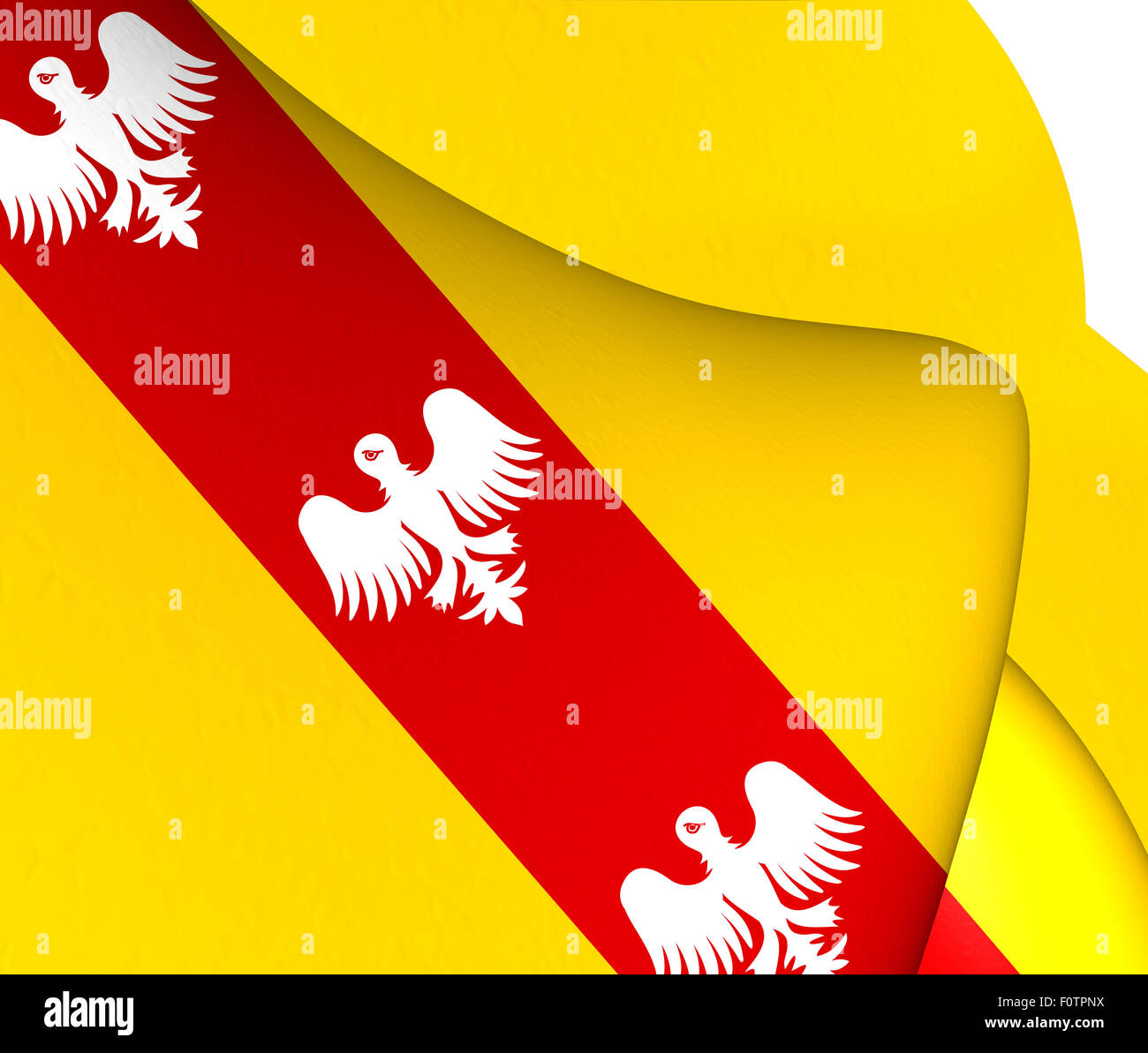 Flag of Lorraine, France. Close Up Stock Photo Alamy