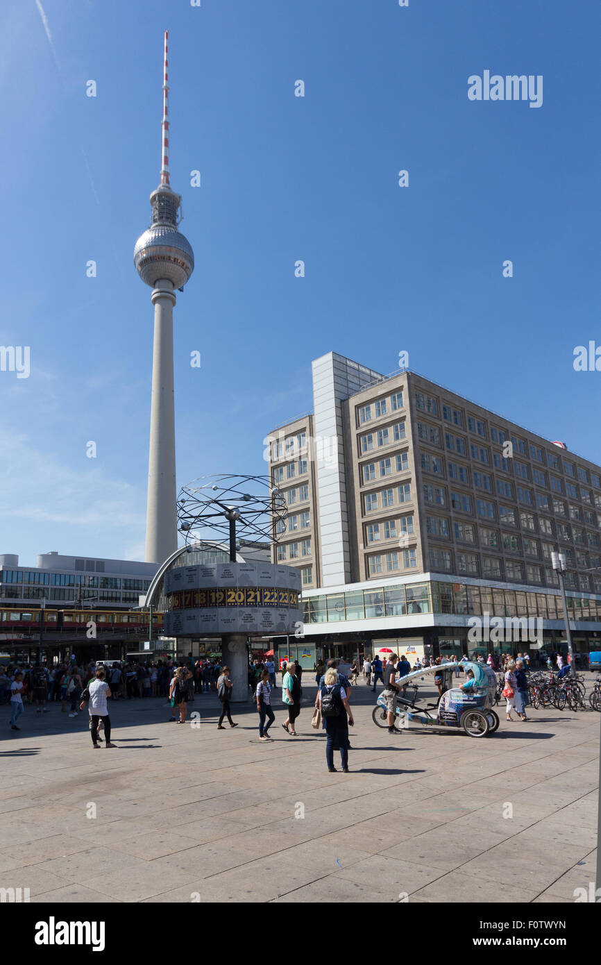 alexanderplatz berlin, germany - tv tower Stock Photo