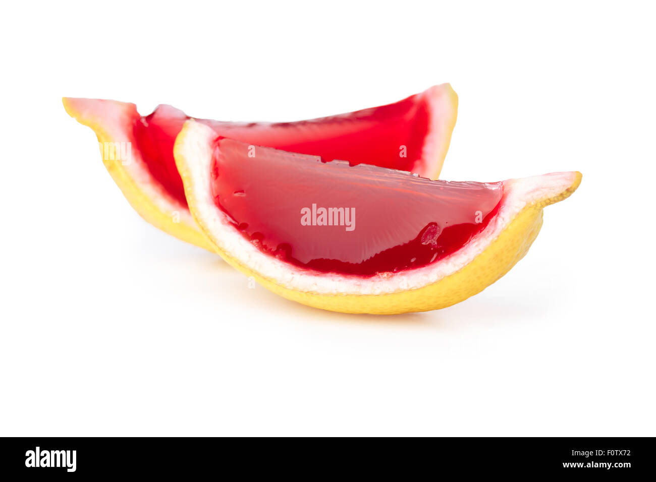 Lemon tequila strawberry jelly (jello) shots. Unusual adult party