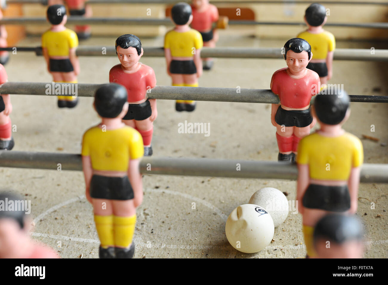 Vintage table football game Stock Photo