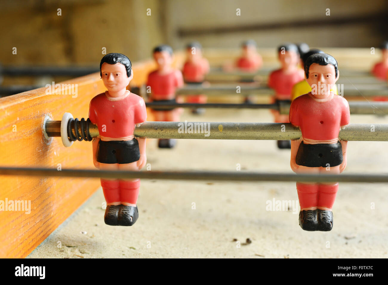 Vintage table football game Stock Photo Alamy