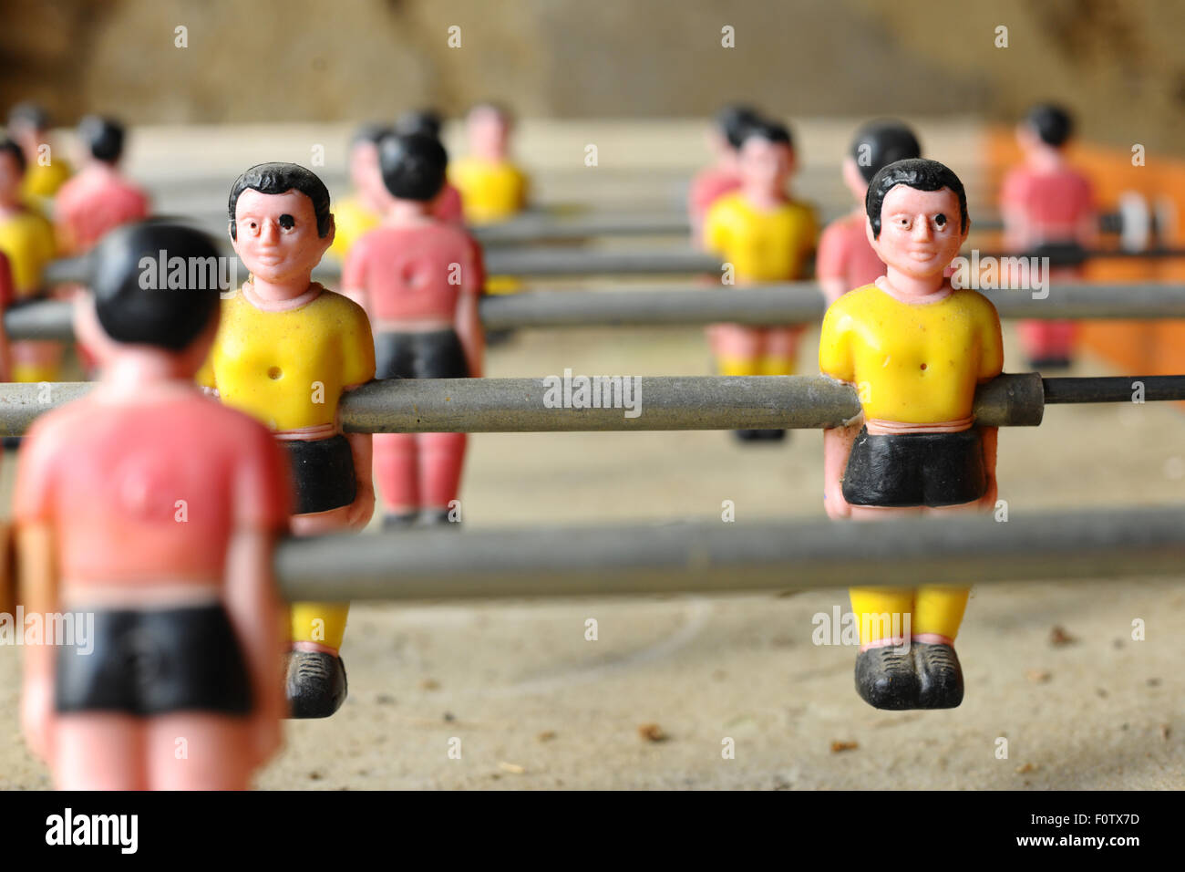 Vintage table football game Stock Photo Alamy