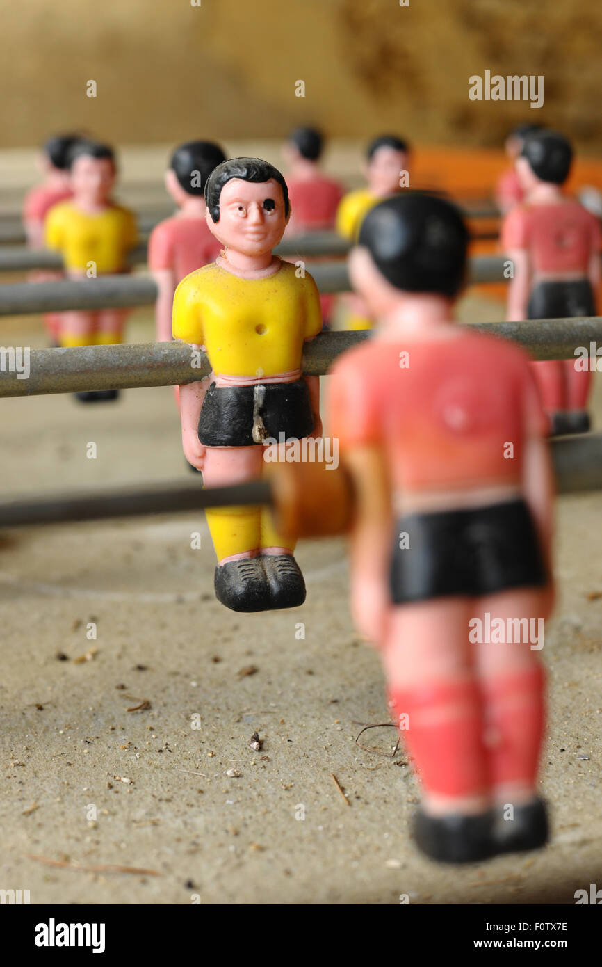 Vintage table football game Stock Photo Alamy