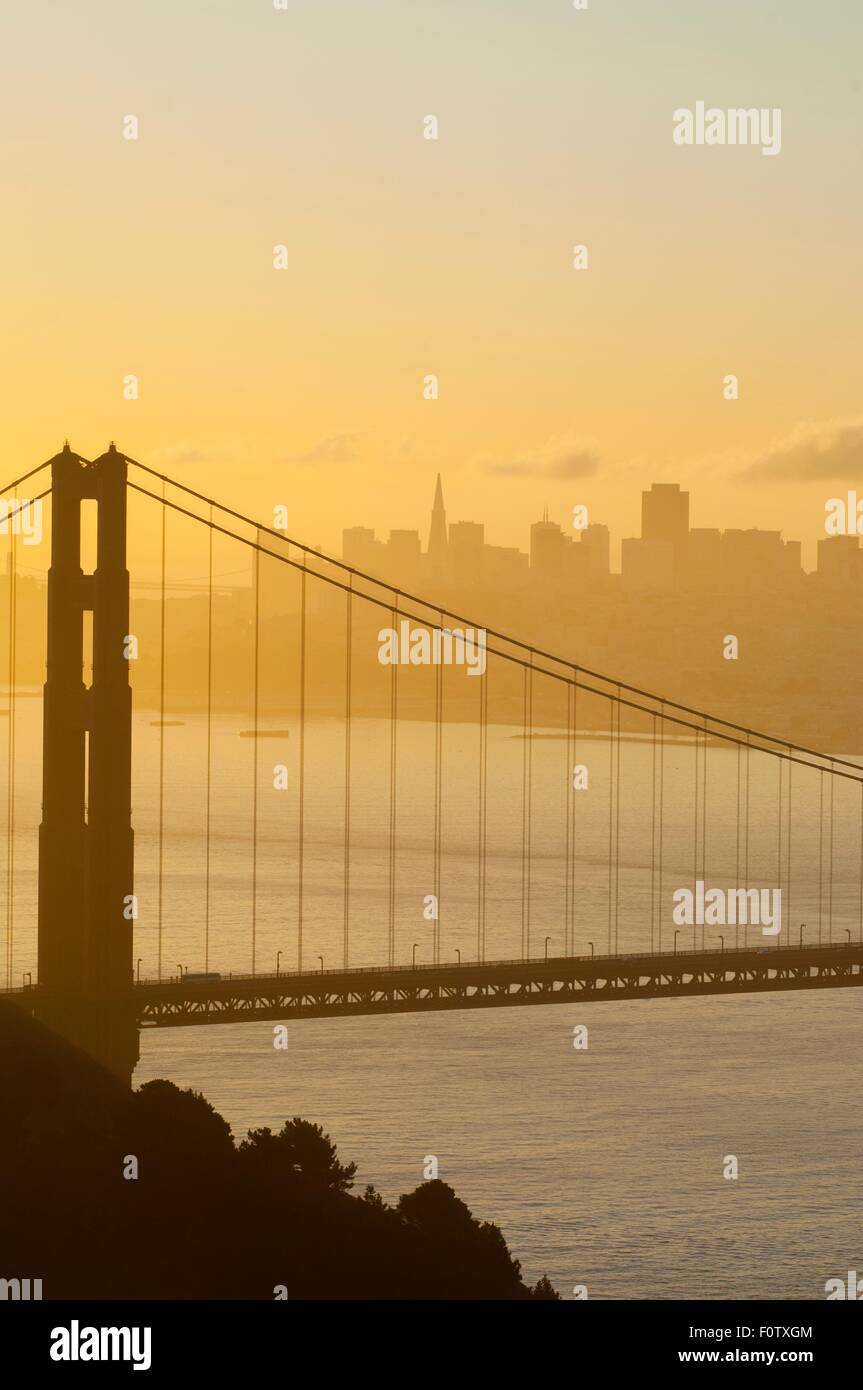 Golden Gate Bridge, San Francisco City, California Stock Photo