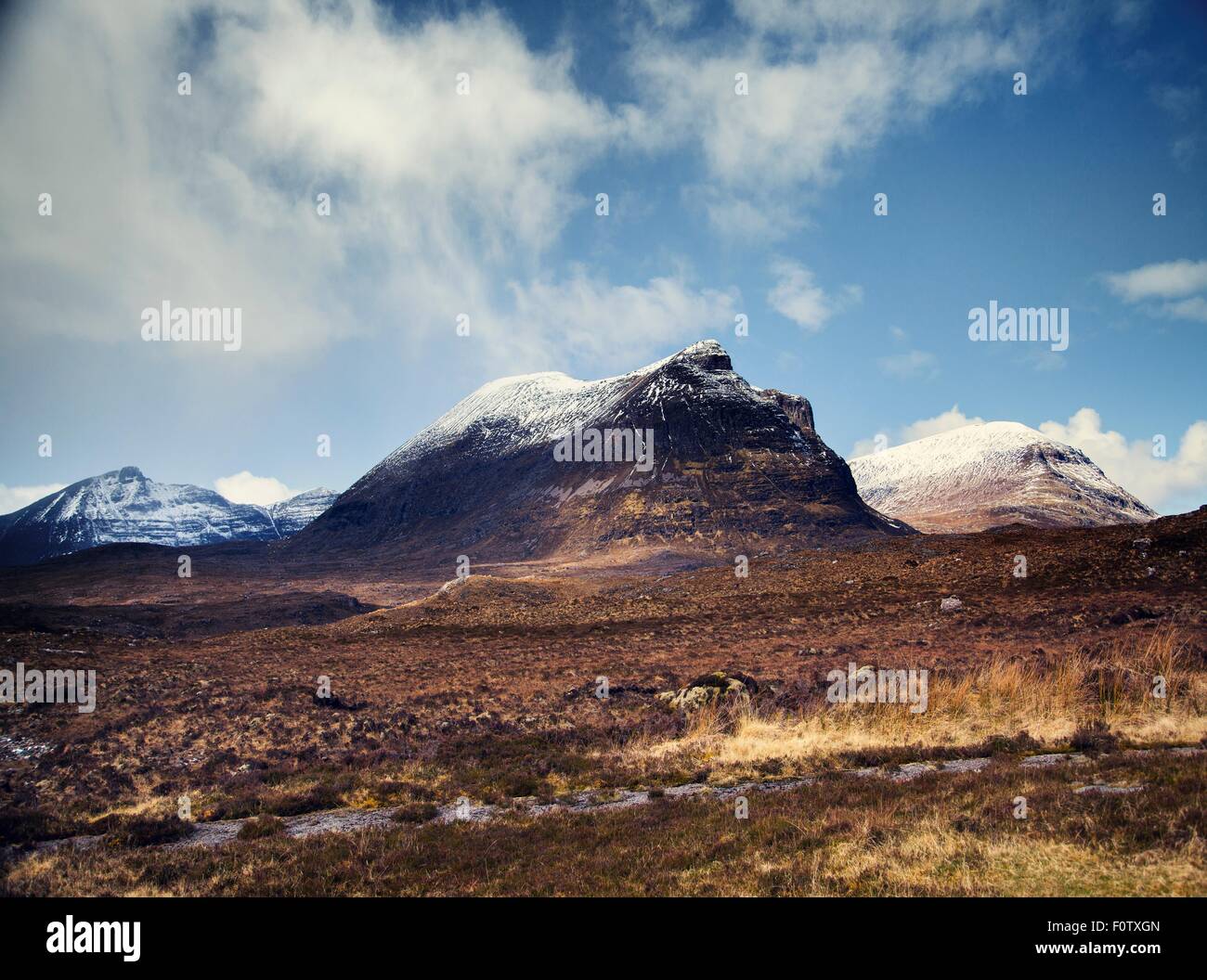 Stac Pollaidh mountain, Assynt, Scotland Stock Photo