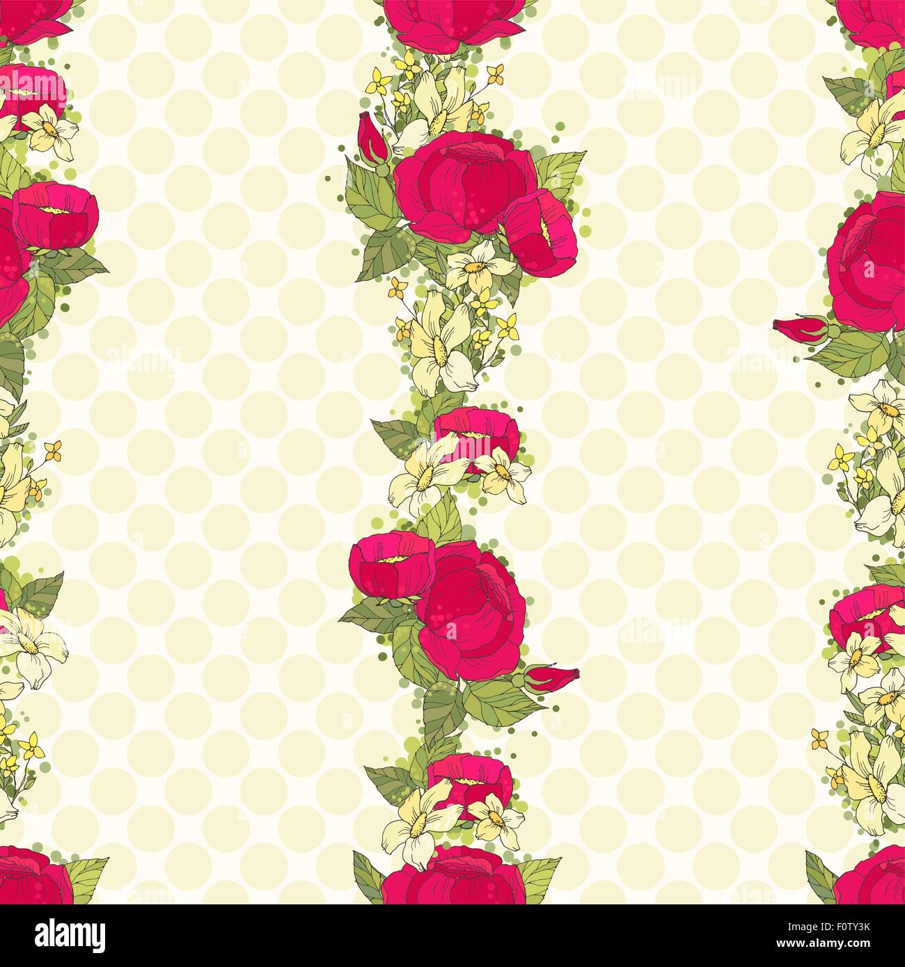 Seamless floral pattern with peonies Stock Vector Image & Art - Alamy