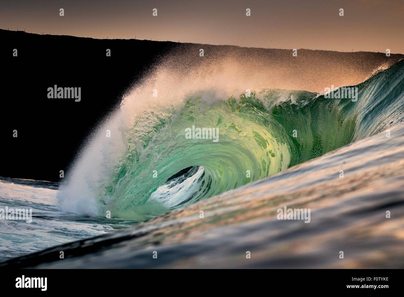 Riley's wave, Doonbeg, Ireland Stock Photo