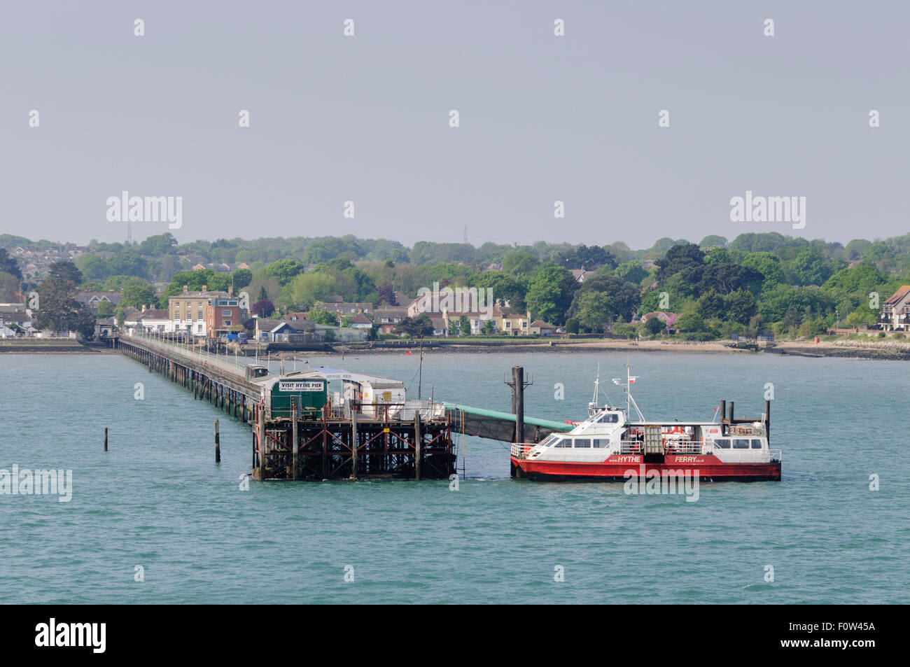 Hythe Pier Railway and Passenger Ferry Stock Photo - Alamy