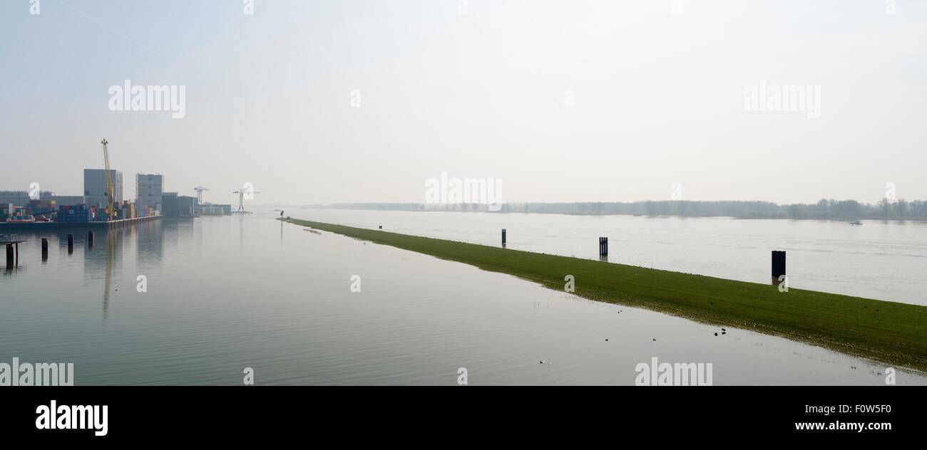 River Waal, Gorinchem, South Holland, Netherlands Stock Photo