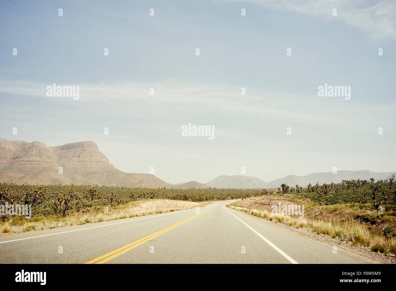Pierce Ferry Road, en route to Grand Canyon West, Arizona, USA Stock Photo