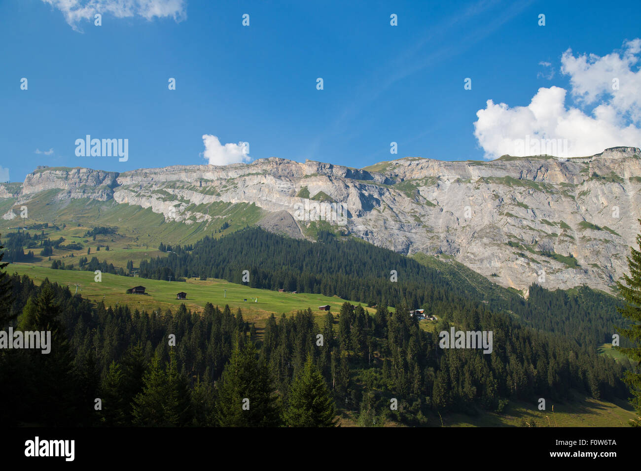 Alps around the town of Flims in Switzerland Stock Photo - Alamy