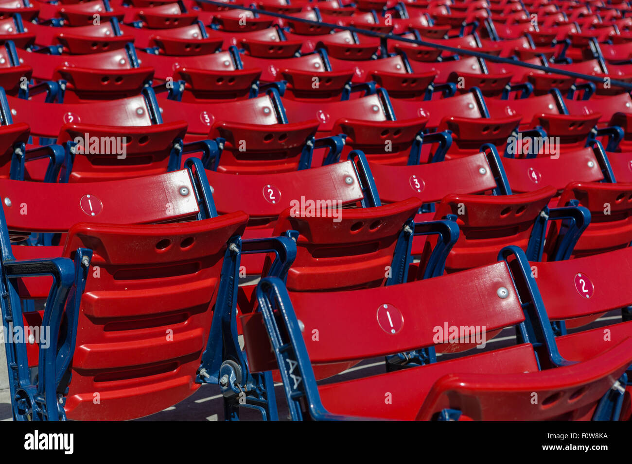 Boston Red Sox Fenway Park located in Kenmore Square in Boston, Massachusetts. Stock Photo