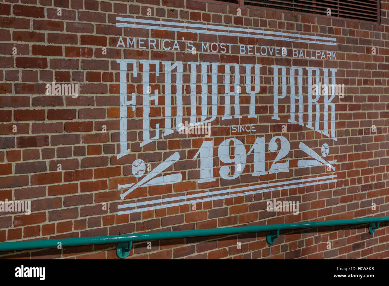 Home of the Boston Red Sox Fenway Park located in Kenmore Square in Boston, Massachusetts. Stock Photo