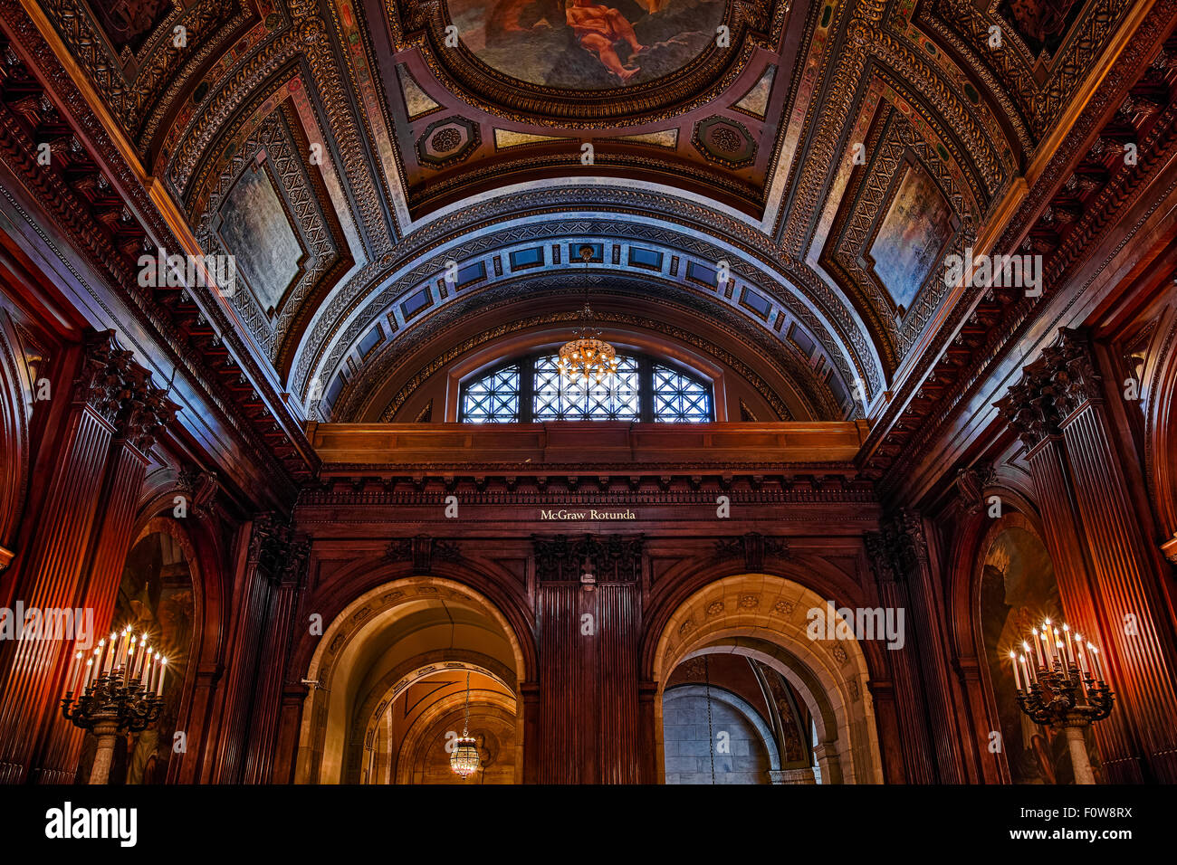 McGraw Rotunda hall at the Stephen A. Schwarzman building commonly