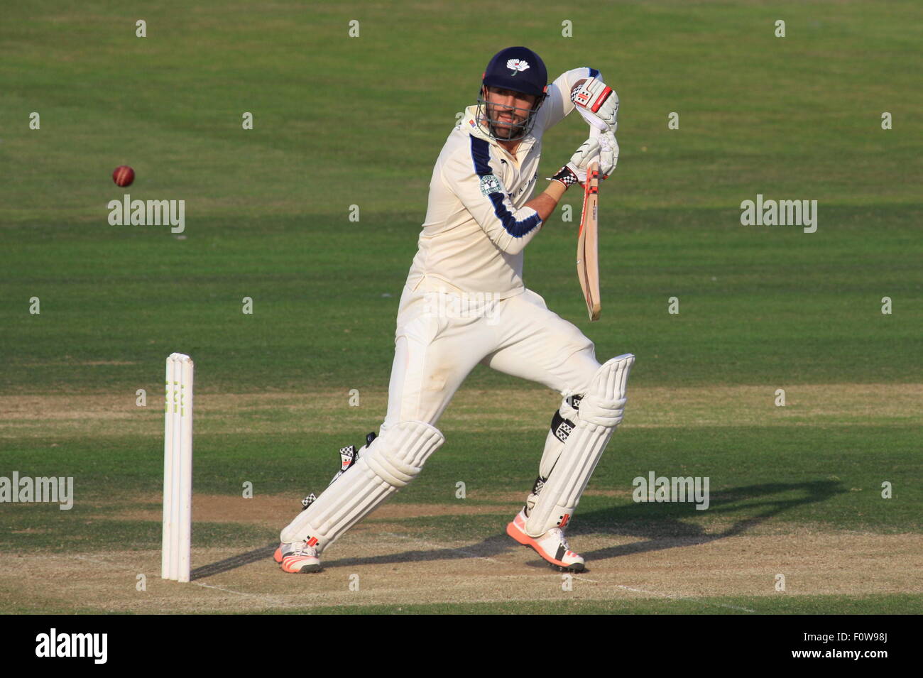 Yorkshire v Durham, cricket County Championship at Scarborough Stock