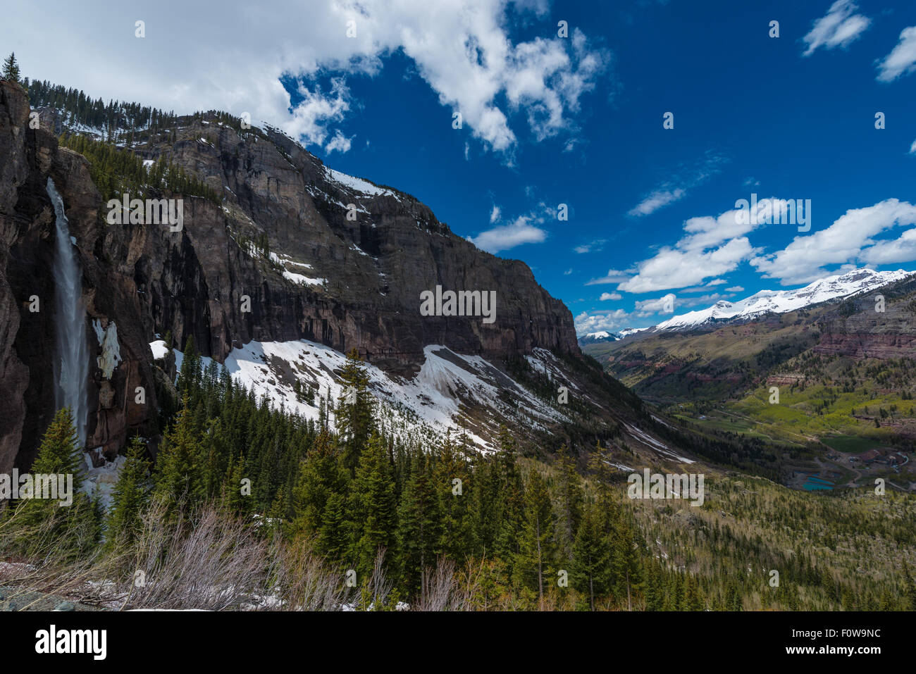 Bridal Veil Falls Spring in Telluride Colorado Stock Photo Alamy