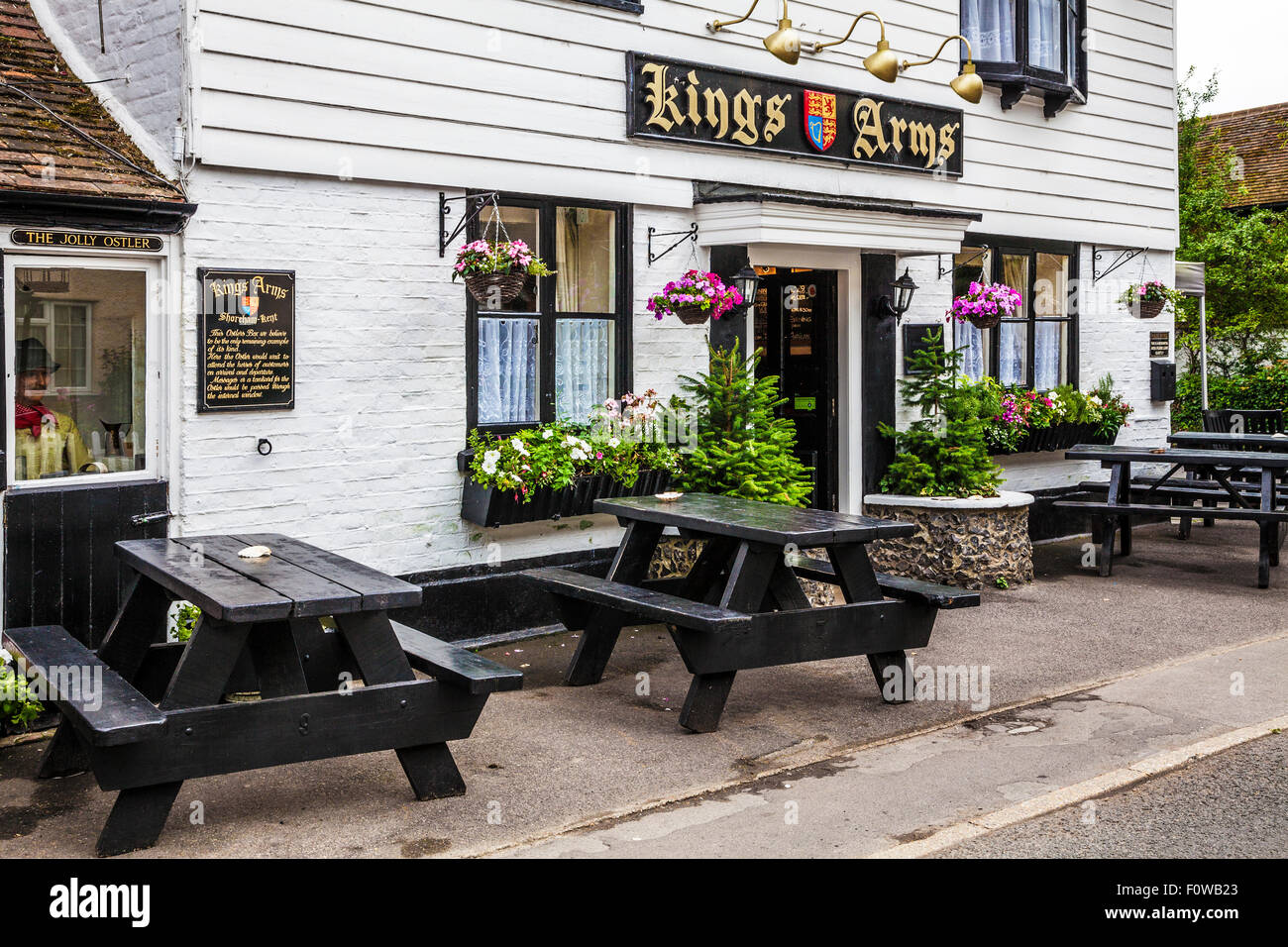 A pretty country pub in the Kentish village of Shoreham. Stock Photo