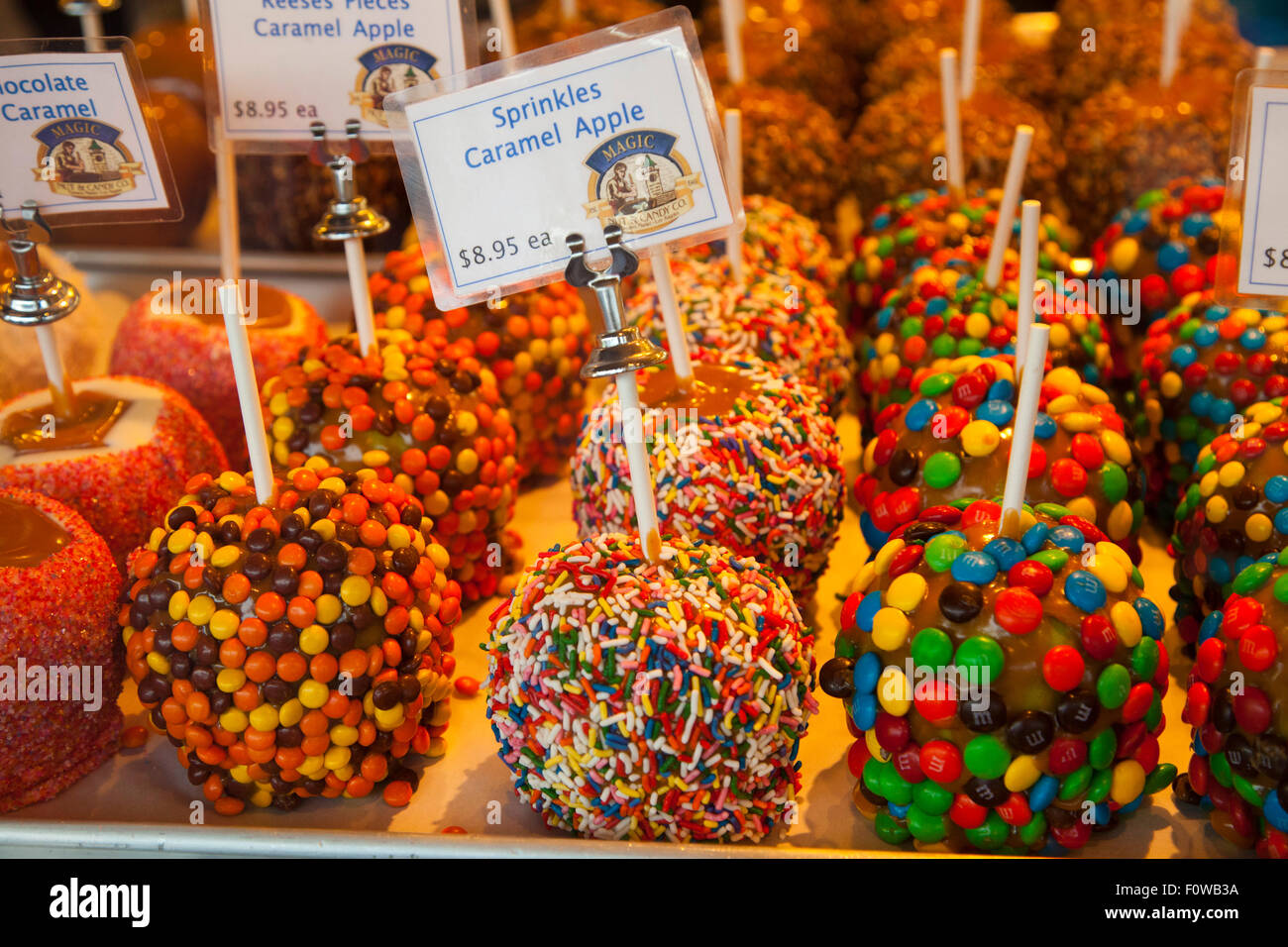 Candied Apples, Original Farmers Market at 3rd and Fairfax, Los Angeles