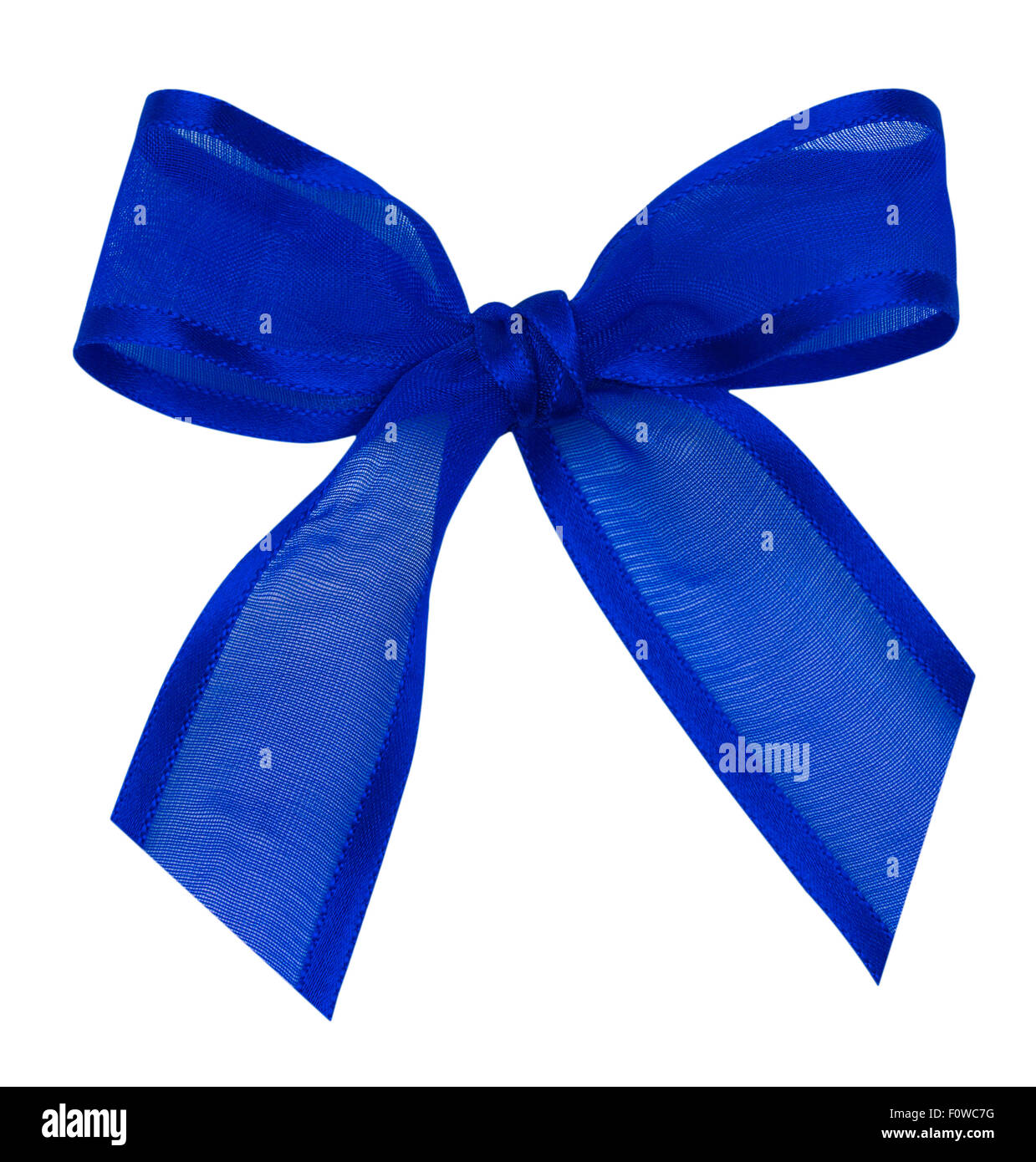 silk ribbon knot on white background Stock Photo - Alamy