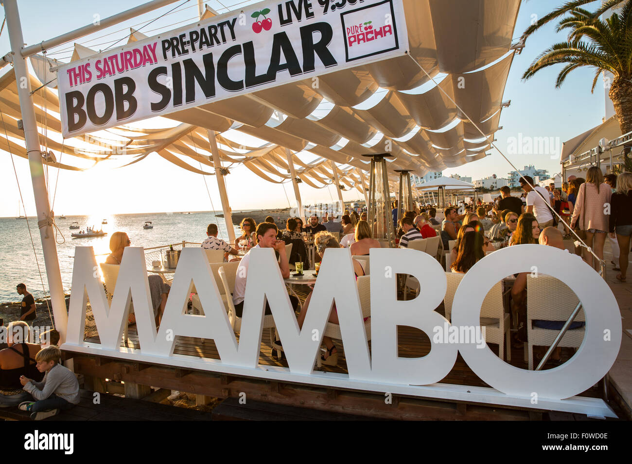 Cafe Mambo in Ibiza Stock Photo