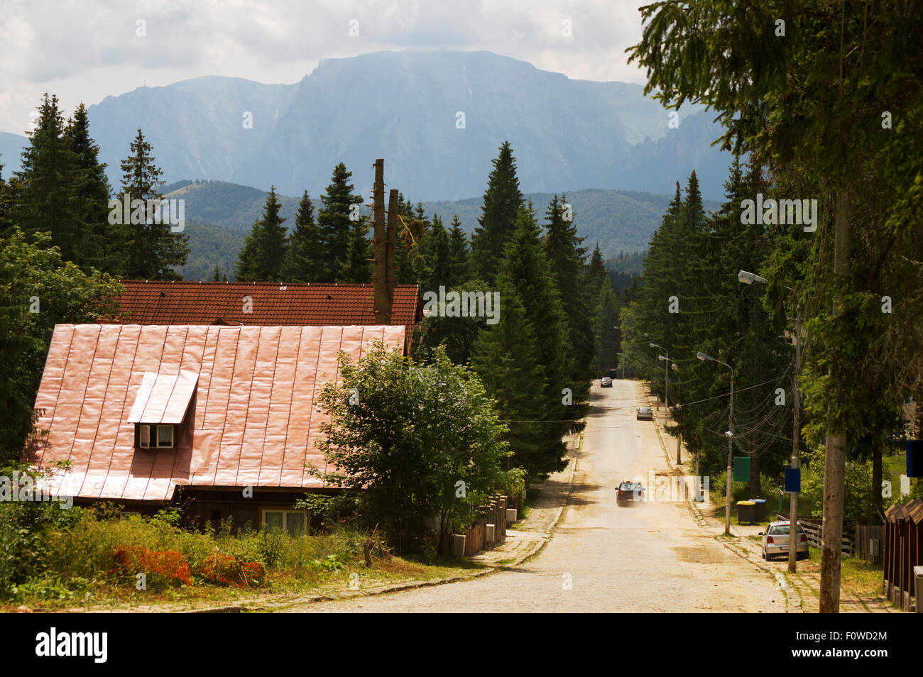 Village in the mountains Stock Photo