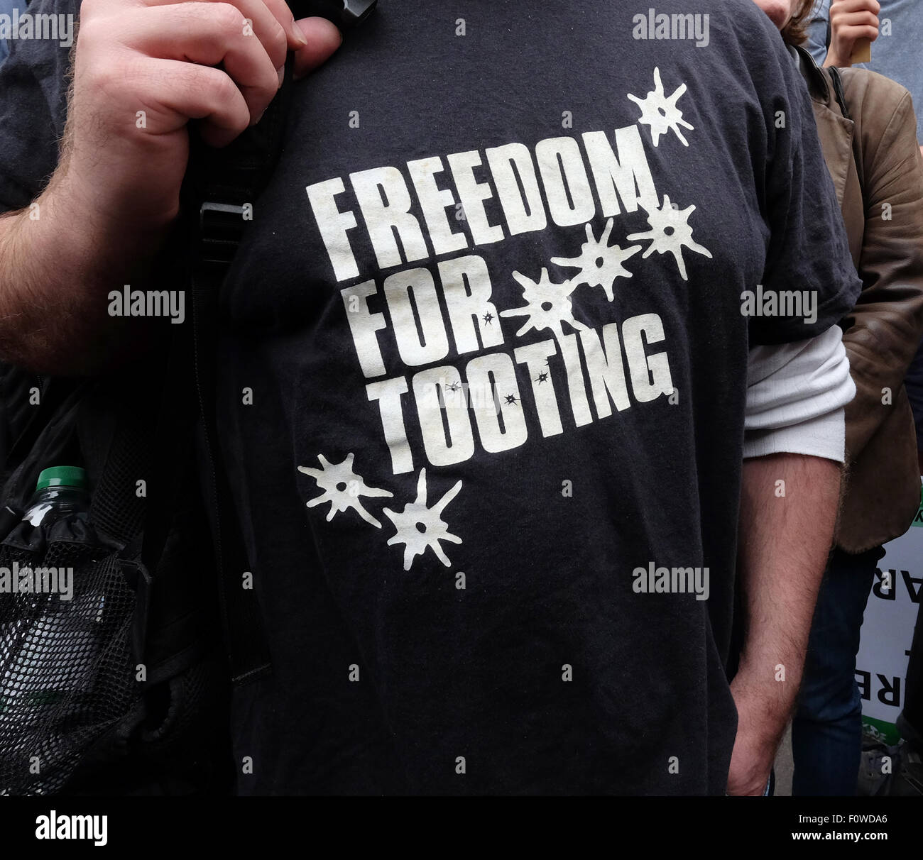 Protesters Using Shirts Political t-shirts worn by demonstrators at the People's Assembly Anti ...
