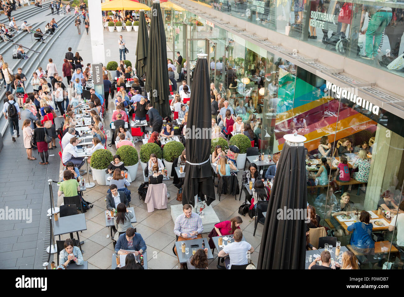 Dining at the Royal Festival Hall, in London Stock Photo