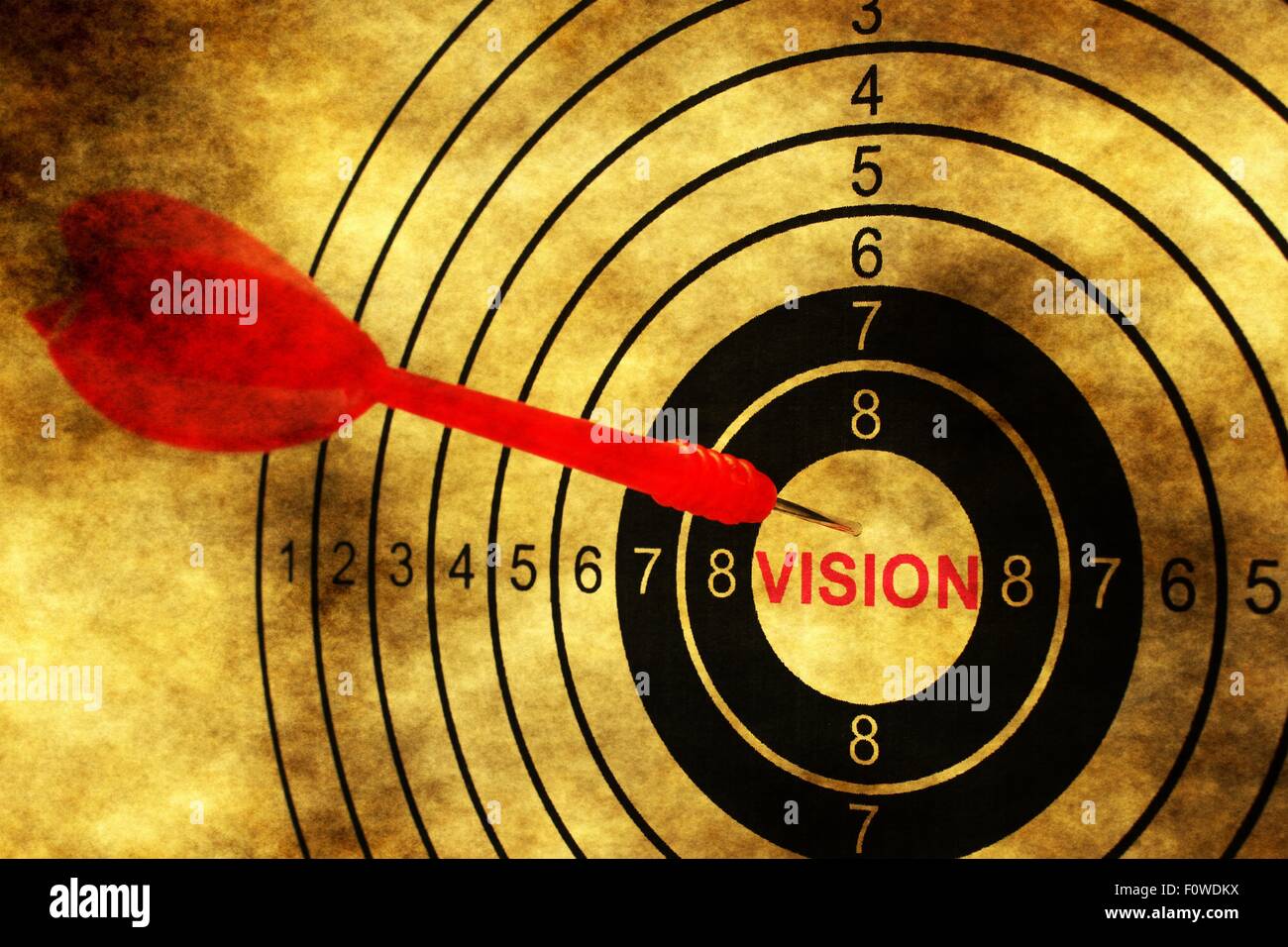 Vision target concept on grunge background Stock Photo - Alamy