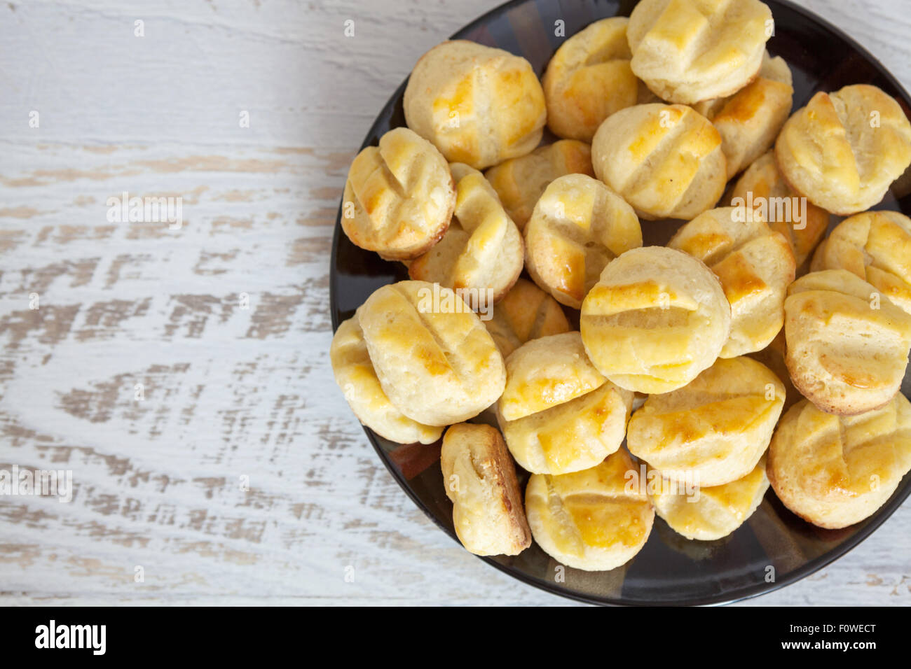 Homemade small salty biscuits Stock Photo