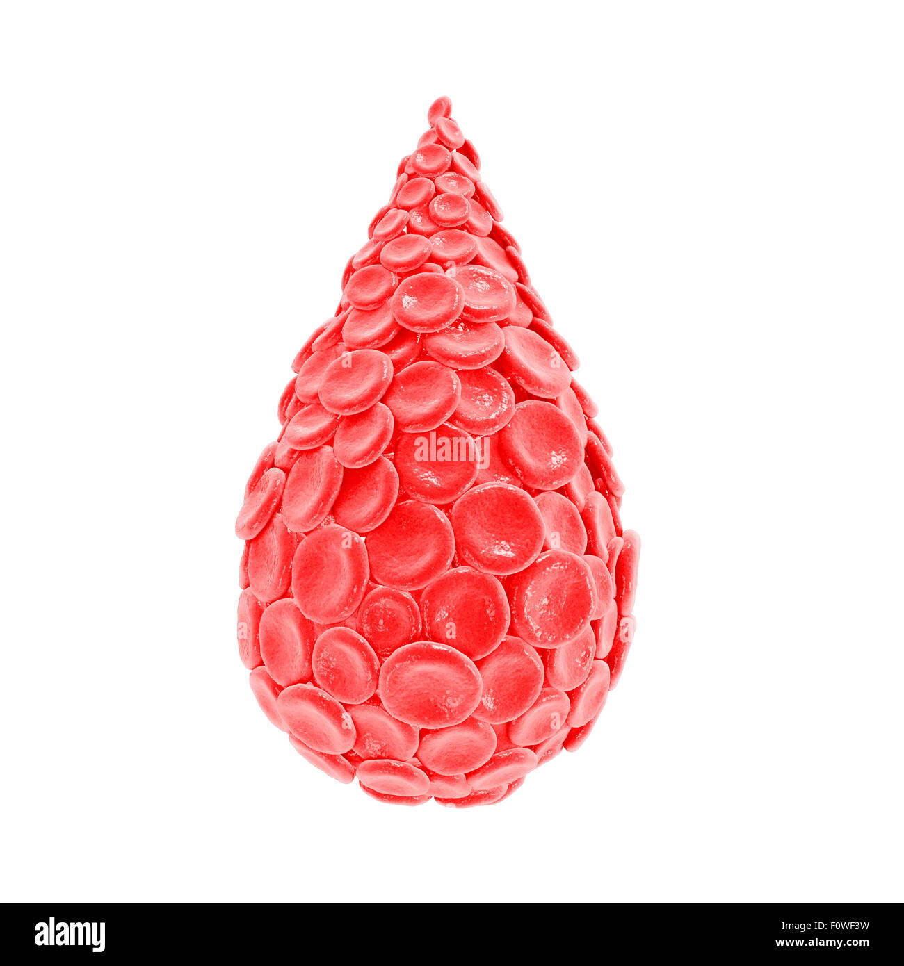 3d render red blood cells - science and medical concept Stock Photo - Alamy