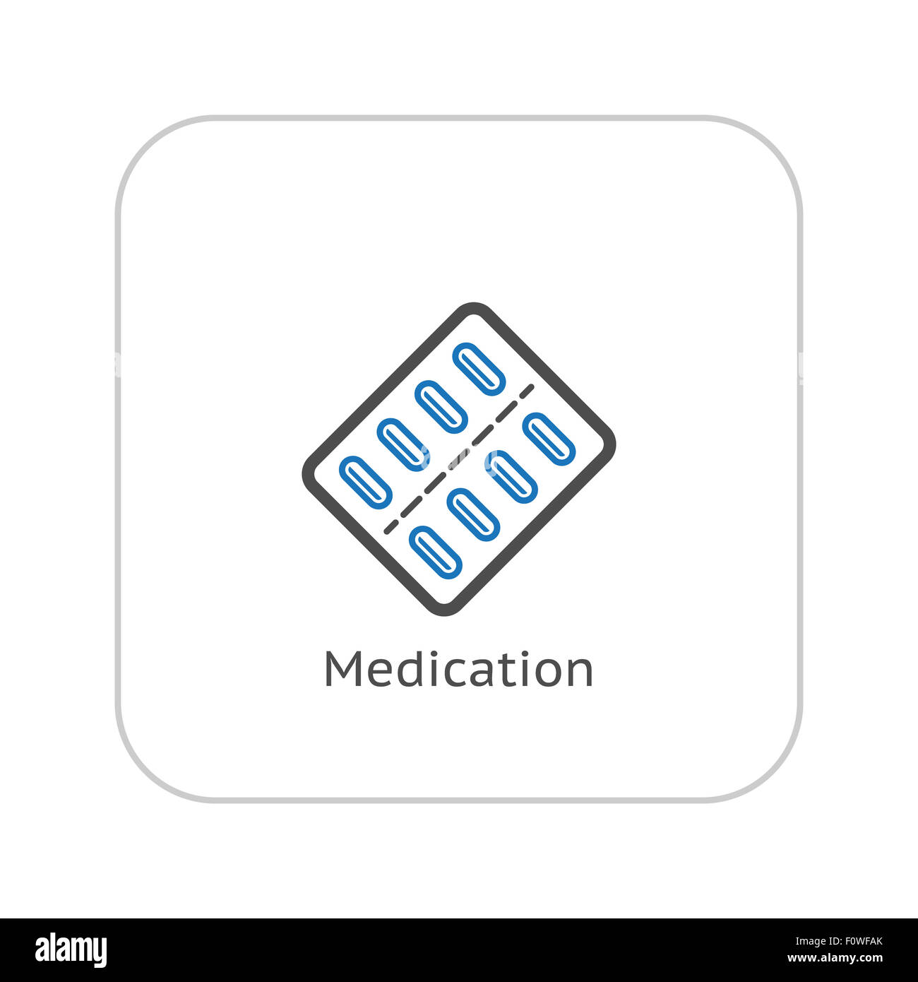 Medication and Medical Services Icon. Flat Design. Isolated. Stock Photo