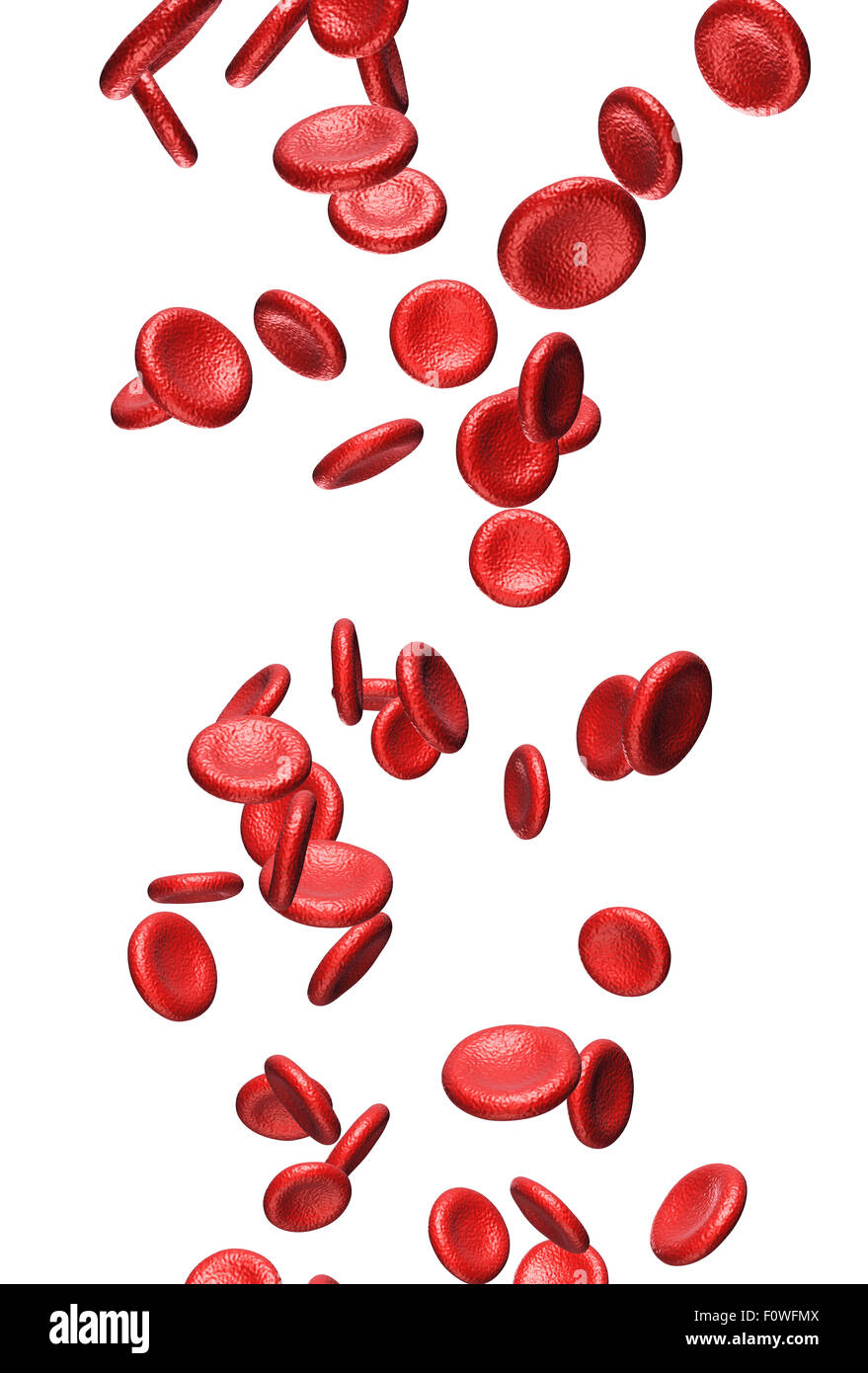 3d render red blood cells - science and medical concept Stock Photo - Alamy