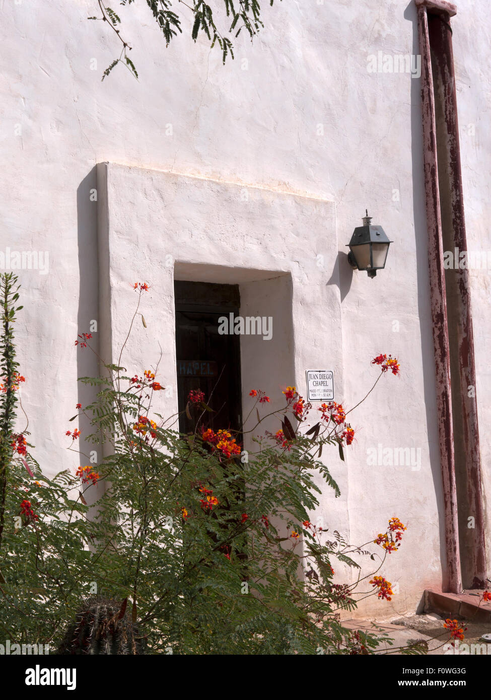 San Xavier del Bac the Spanish Catholic Mission Tucson Arizona Stock Photo