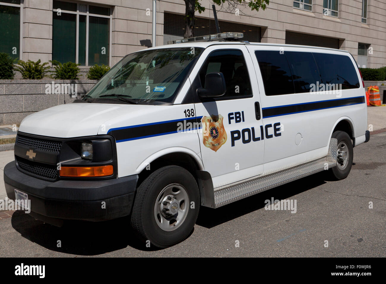 FBI police van - Washington, DC USA Stock Photo