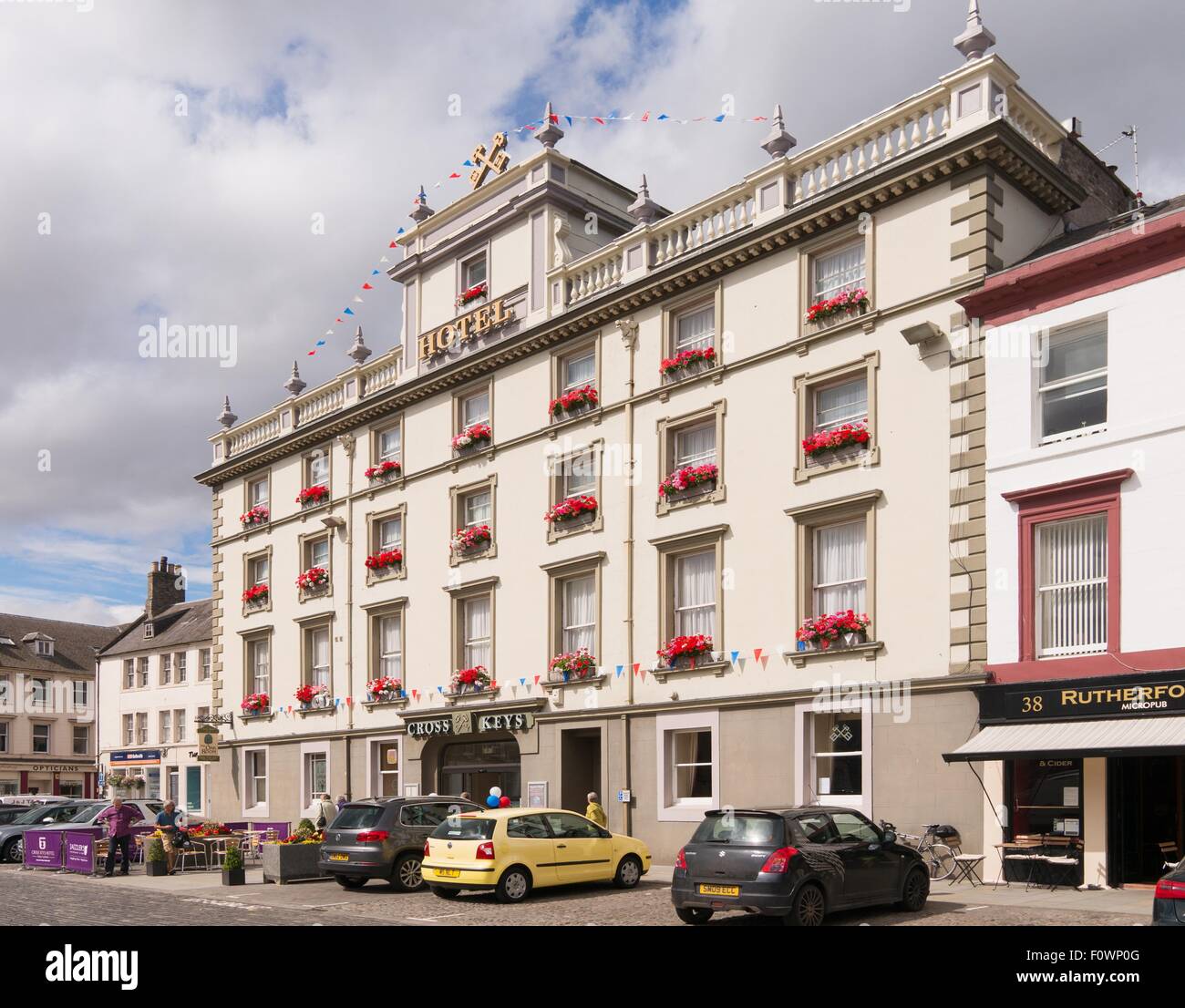 The Cross Keys Hotel, Kelso, Scottish Borders, Scotland, UK Stock Photo Alamy