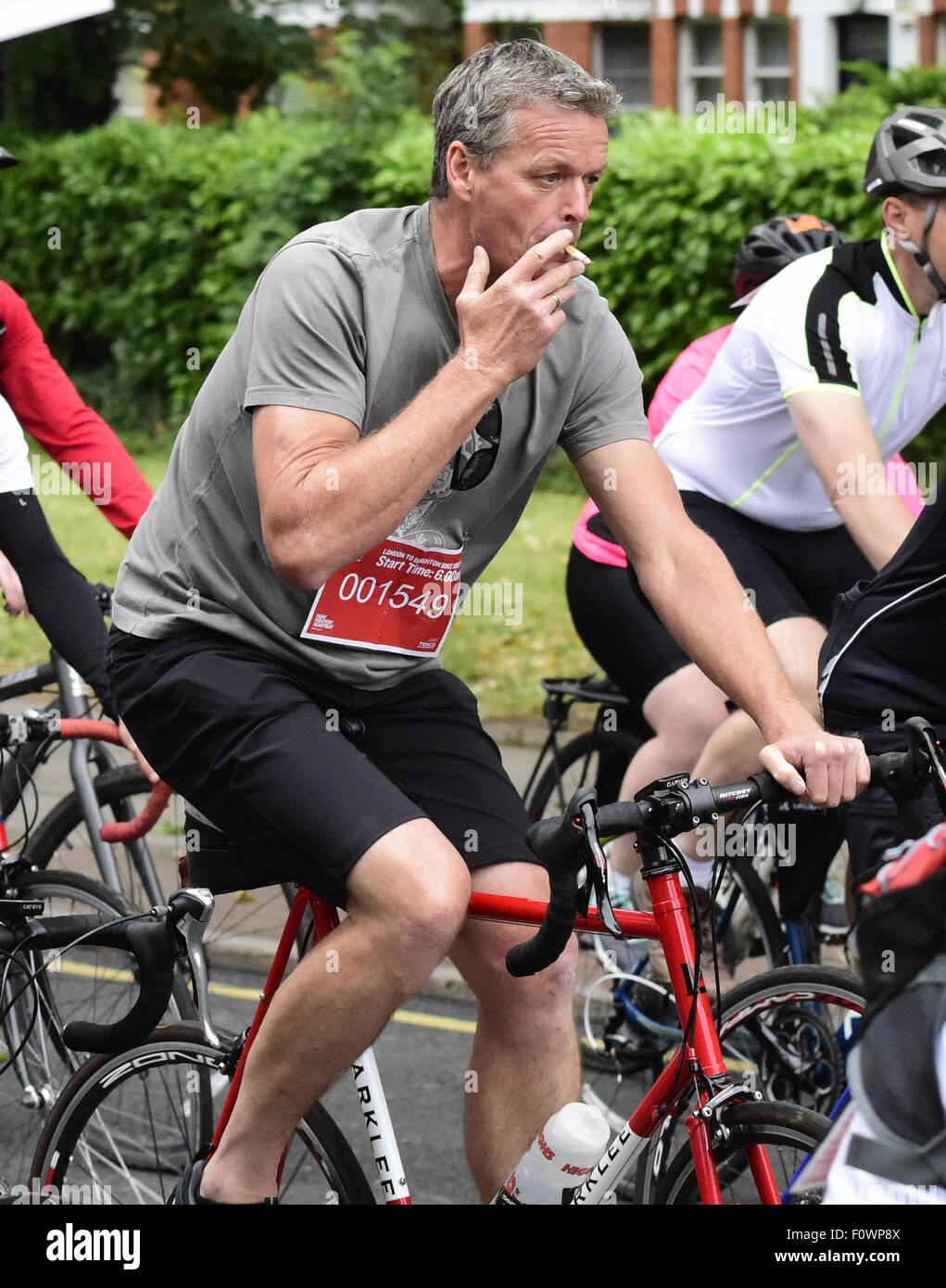 The 40th British Heart Foundation London to Brighton Bike Ride  Featuring: Atmosphere Where: London, United Kingdom When: 21 Jun 2015 Stock Photo