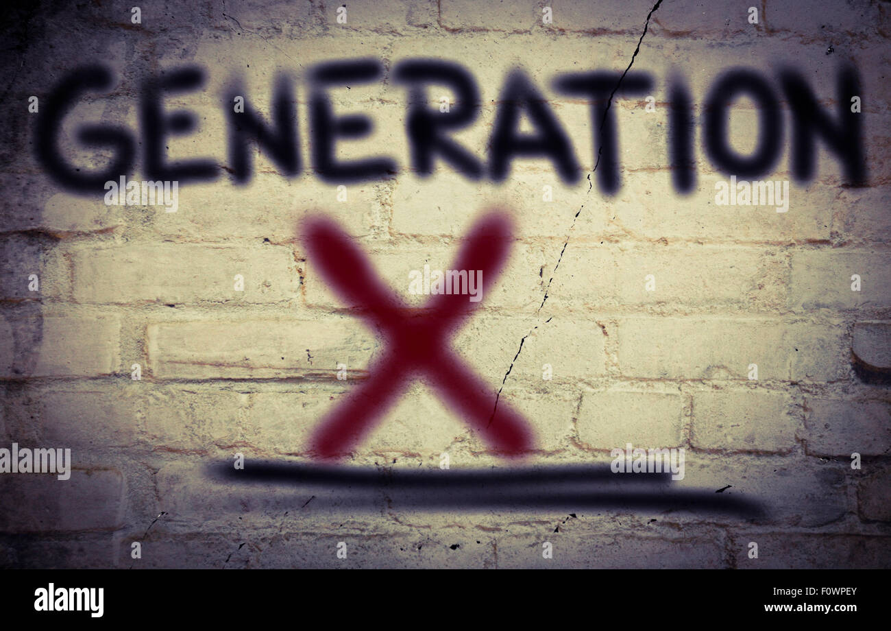 Generation X Concept Stock Photo