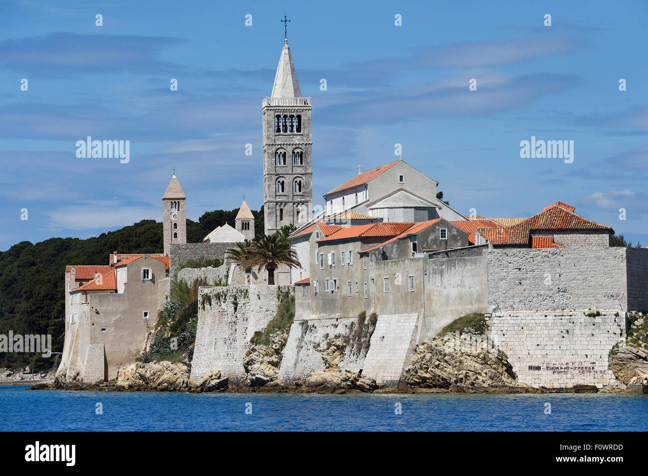 Rab town, Rab island, Velebit Mountains Nature Park, Croatia, April 2014. Stock Photo