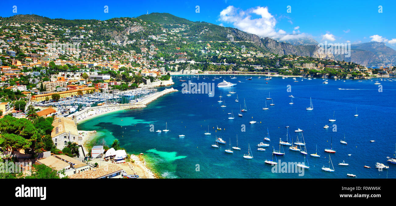 View of Nice, French riviera, Azure coast of France Stock Photo