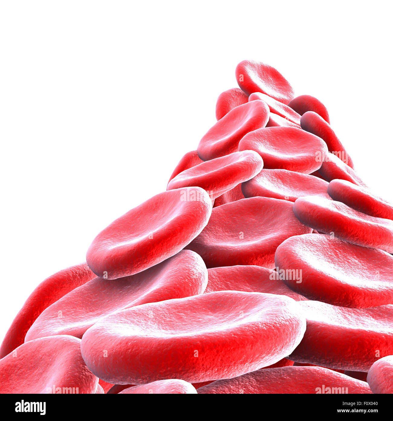 3d render red blood cells - science and medical concept Stock Photo - Alamy