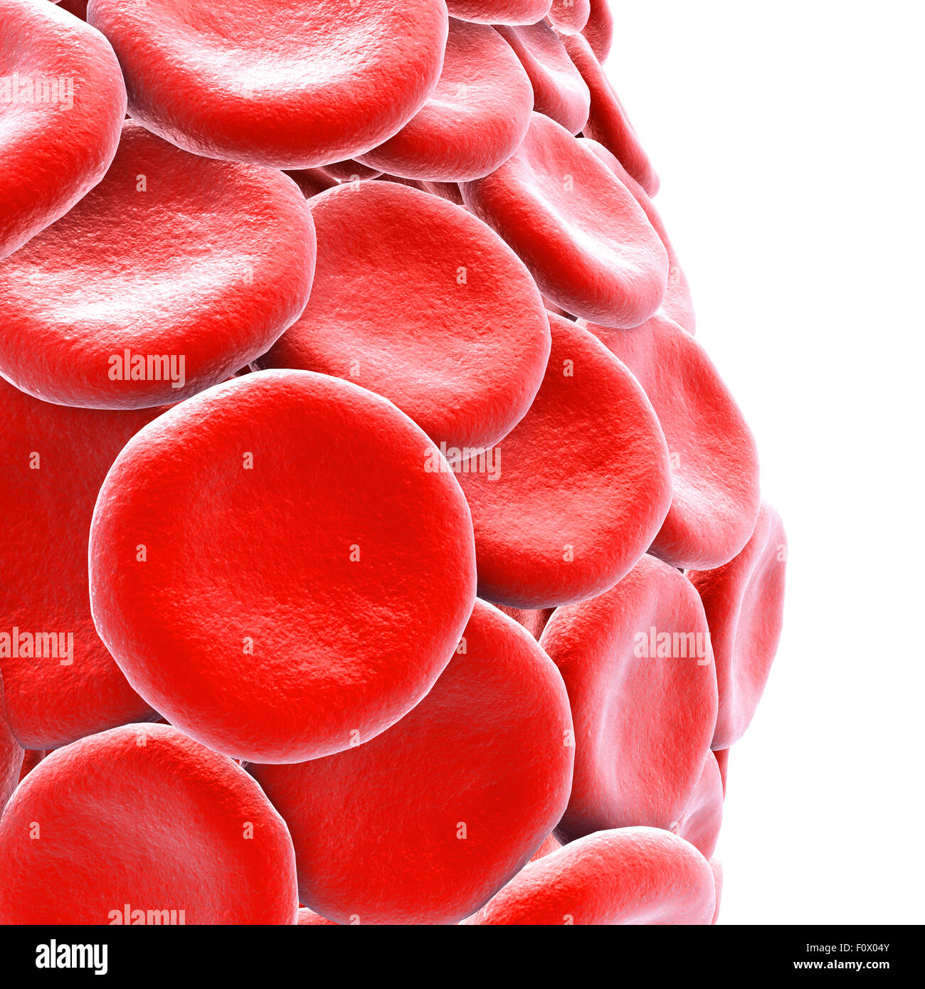 3d render red blood cells - science and medical concept Stock Photo - Alamy