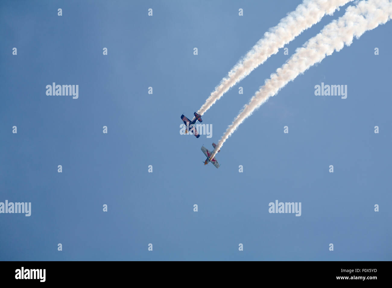 Bournemouth, UK. 22 August 2015. The Matadors aerobatic team perform at the eighth annual Bournemouth Air Festival. Credit:  Carolyn Jenkins/Alamy Live News Stock Photo