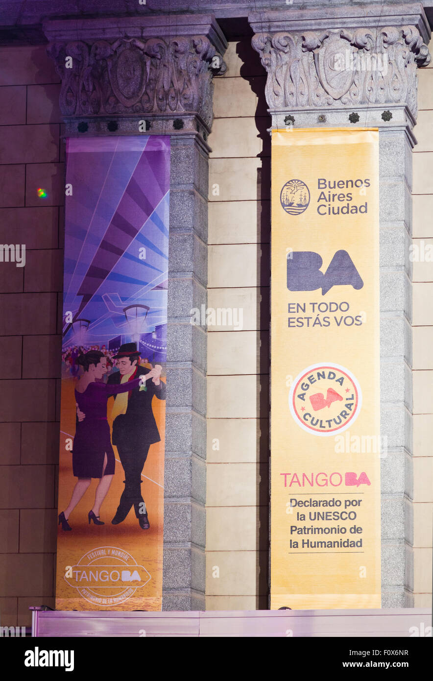 Buenos Aires international Tango Festival and world cup tournament. Usina del Arte, august 2015, Argentina. Stock Photo