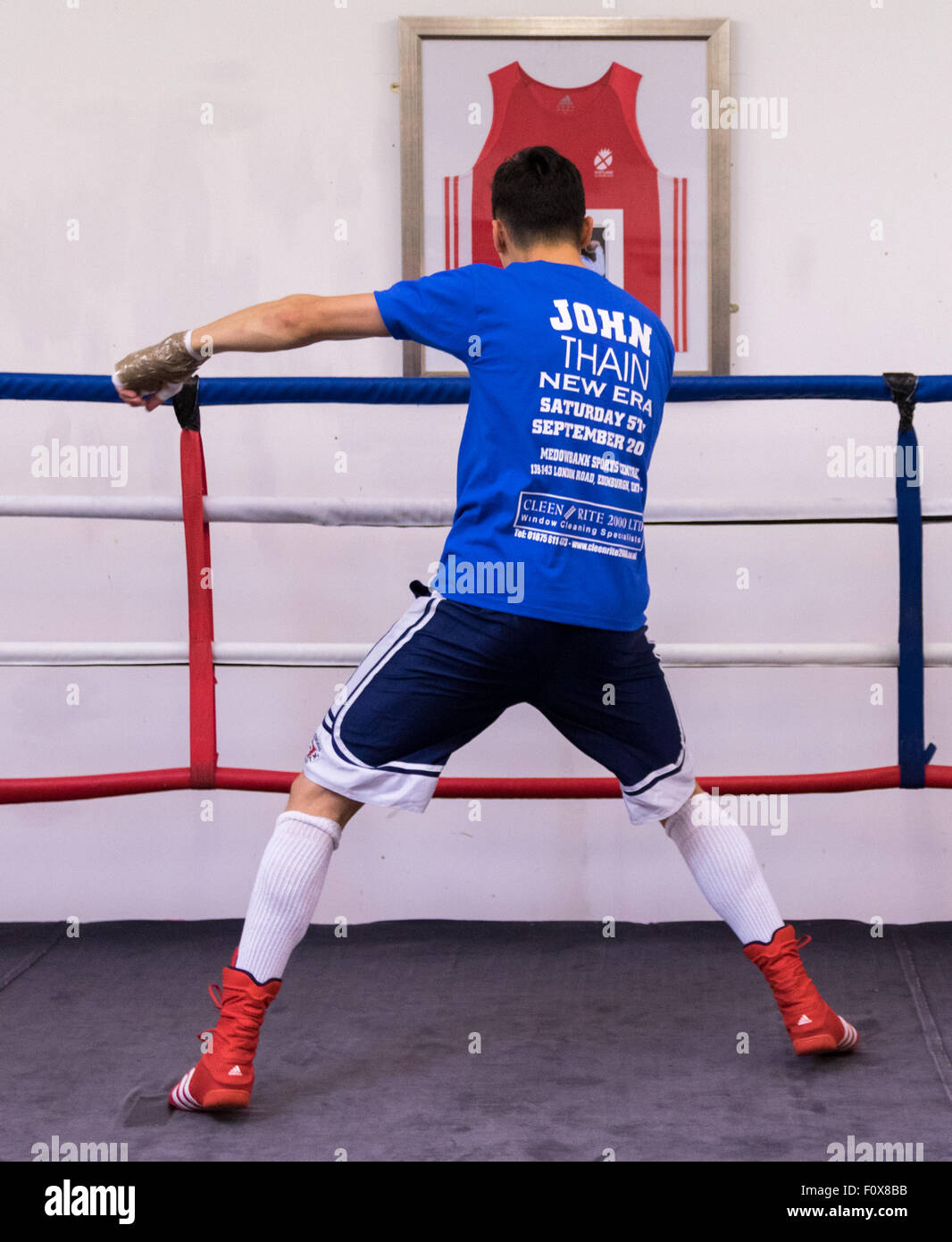 Edinburgh, UK; 22nd August 2015; MGM Scotland Boxing Public Training