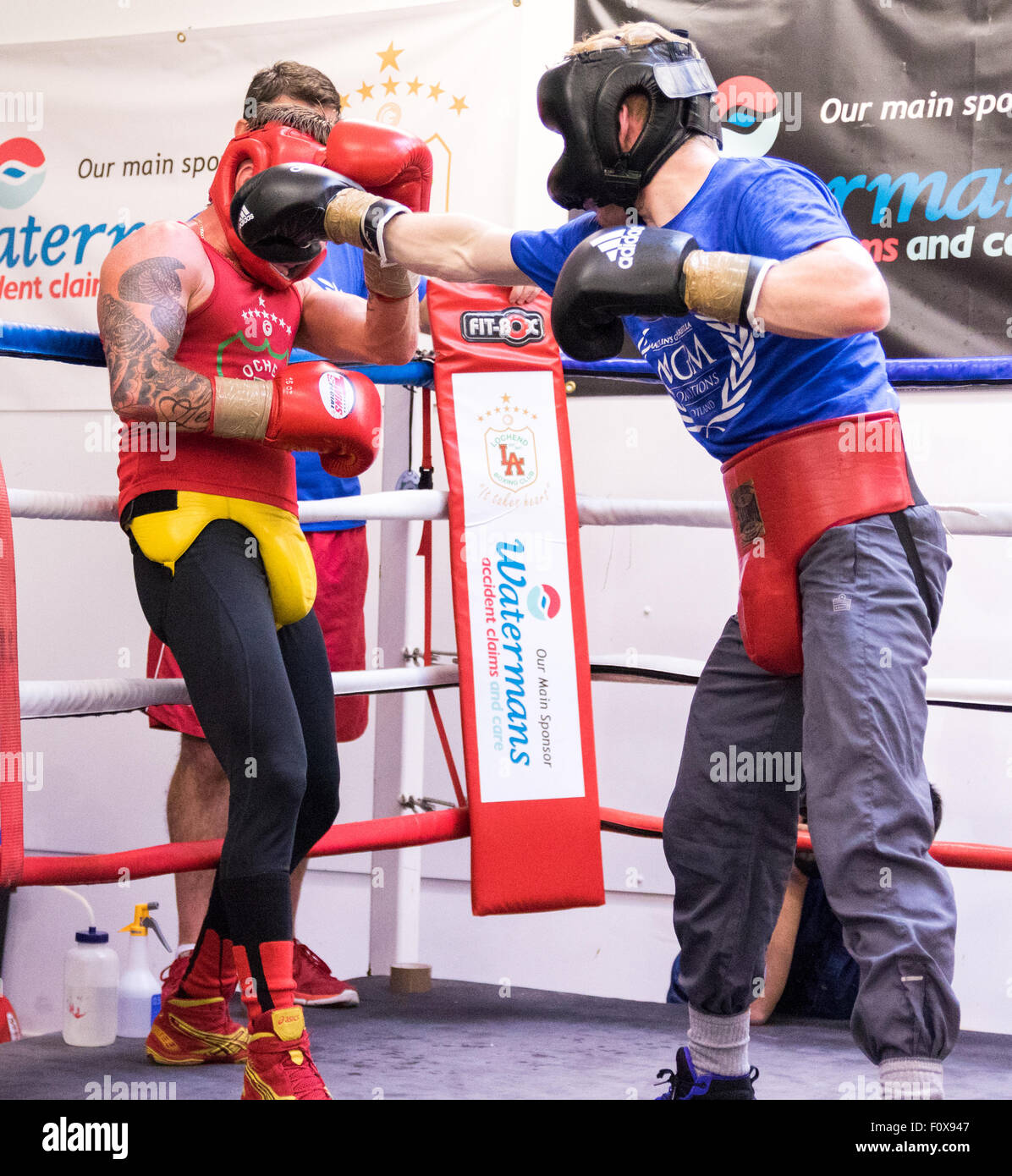 Edinburgh, UK; 22nd August 2015; MGM Scotland Boxing Public Training