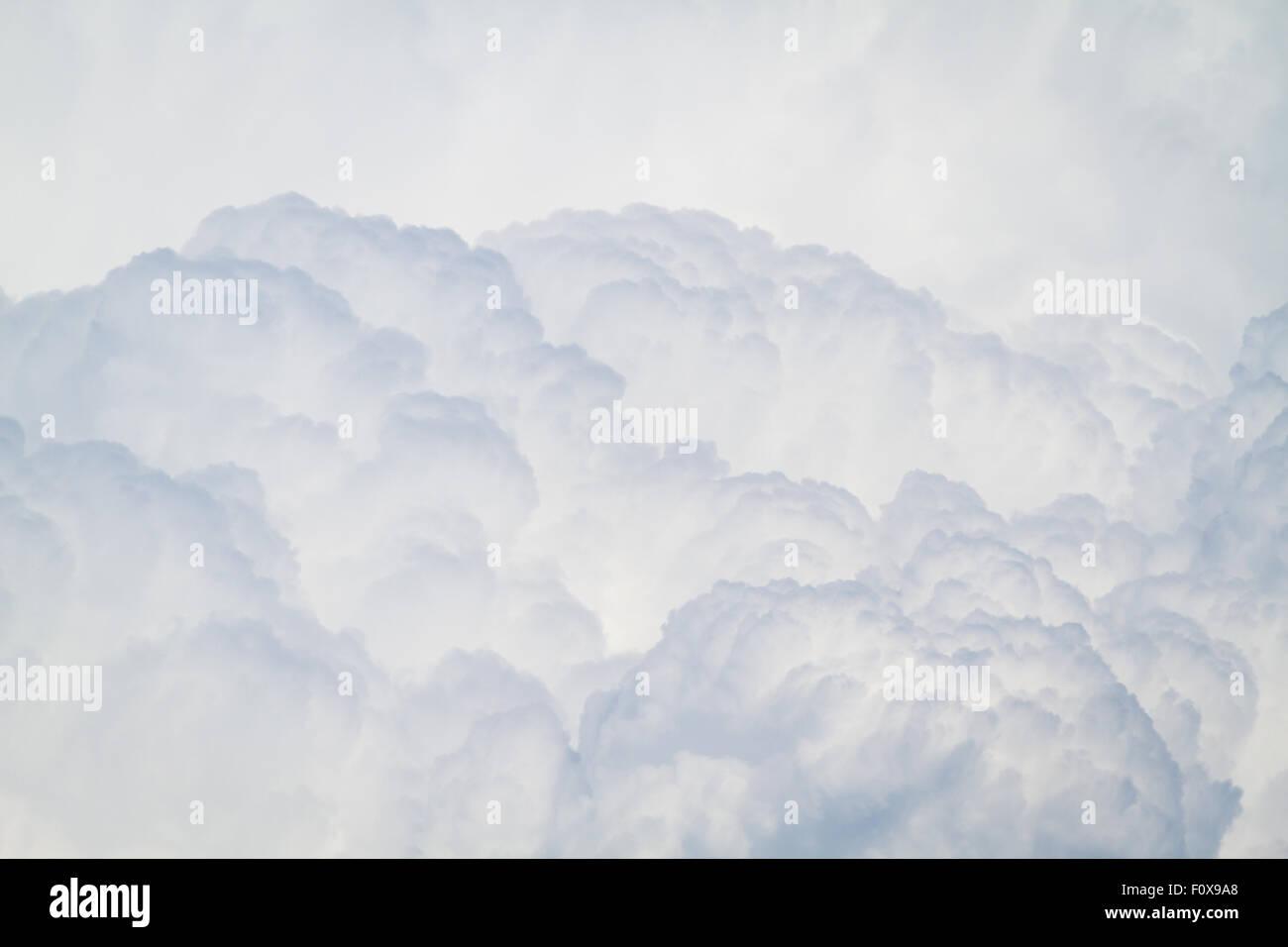 Cumulonimbus clouds brewing a thunderstorm Stock Photo