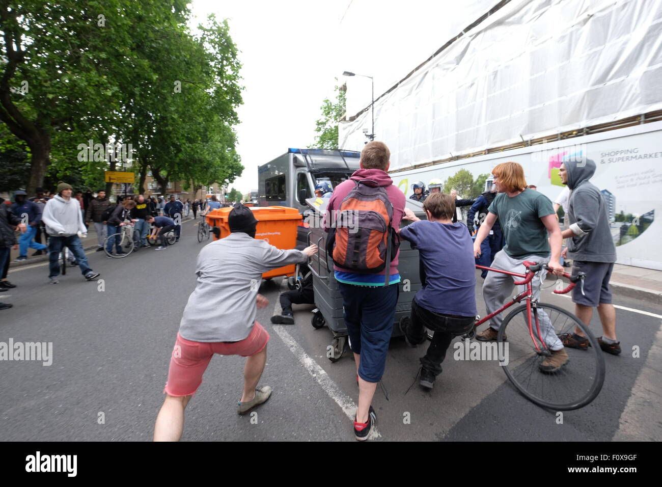 A mini riot occurred in East St as three Police officers came to aid a ...
